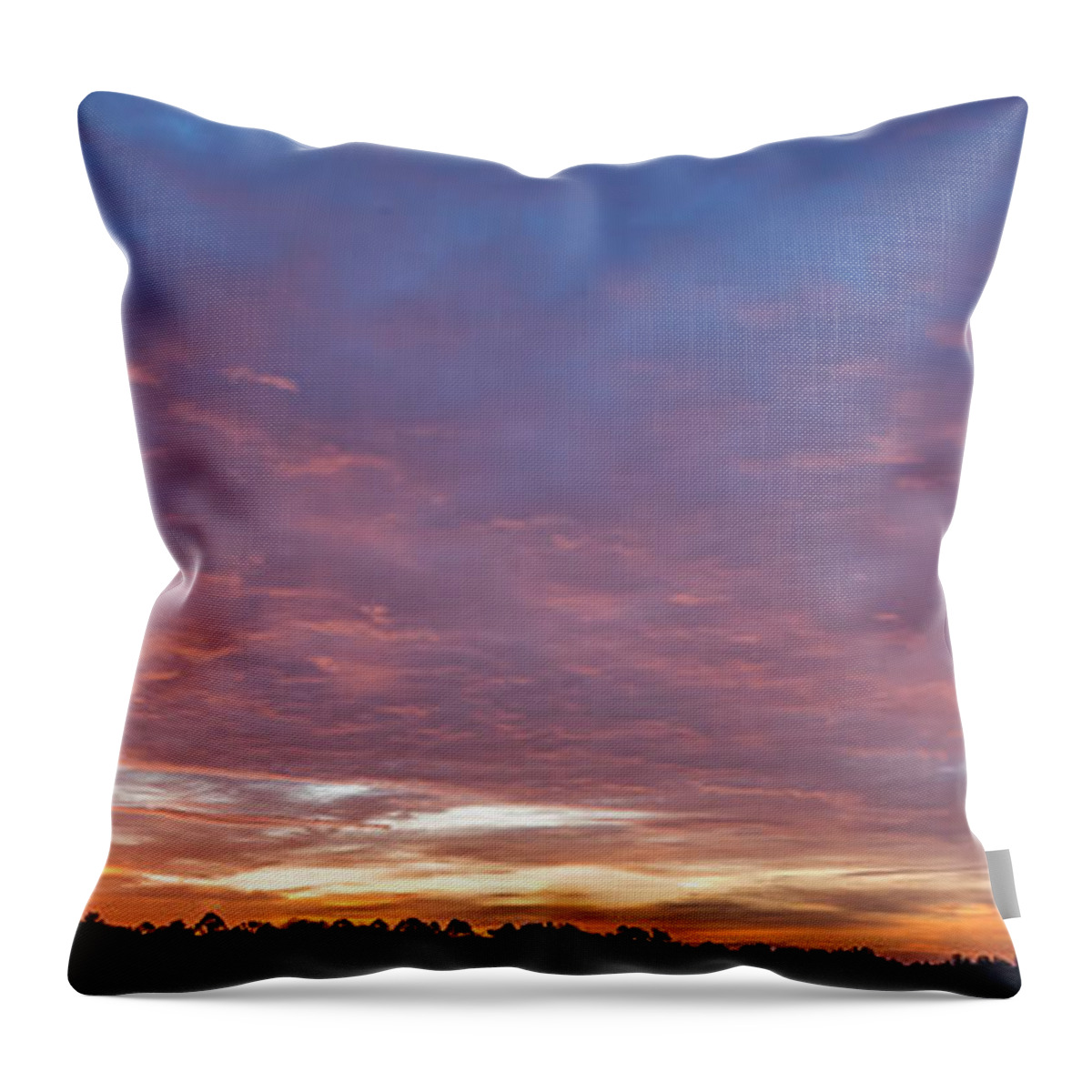August Throw Pillow featuring the photograph August Morning Sky by Holden The Moment