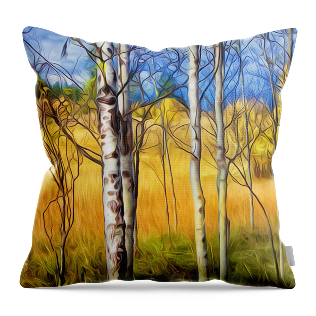 Autumn Throw Pillow featuring the photograph Autumn Colours by Theresa Tahara