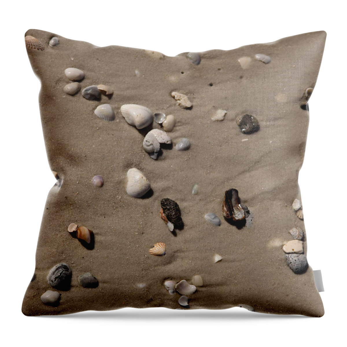 Texture Throw Pillow featuring the photograph Beach 1121 by Michael Fryd
