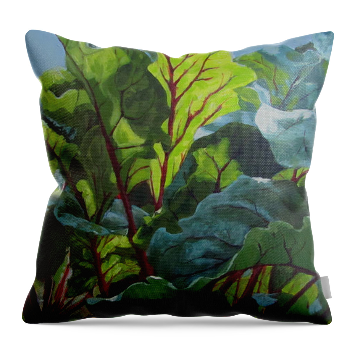 Garden Throw Pillow featuring the painting Beets O My Heart by Karen Ilari