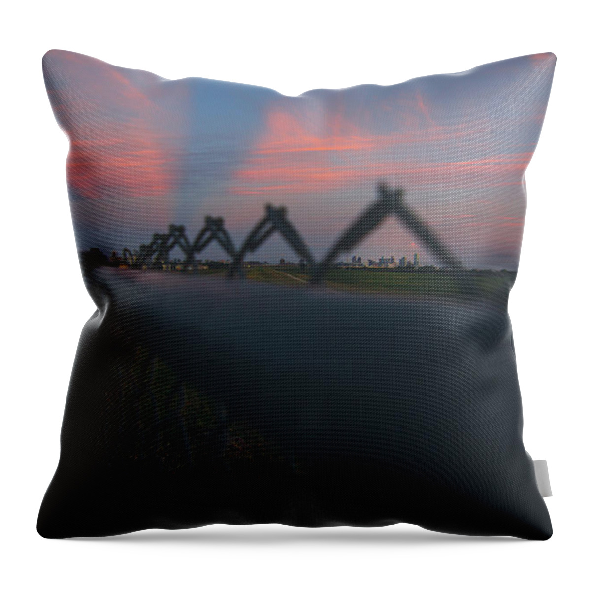 Downtown Throw Pillow featuring the photograph Before Dark by Peter Hull