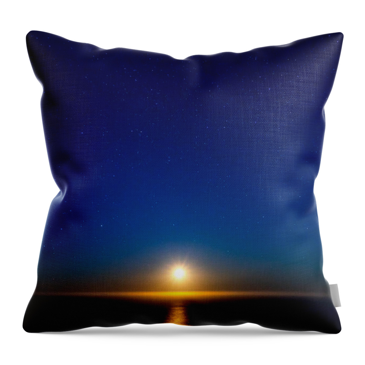 Big Sur Throw Pillow featuring the photograph Big Sur Moonset by Derek Dean