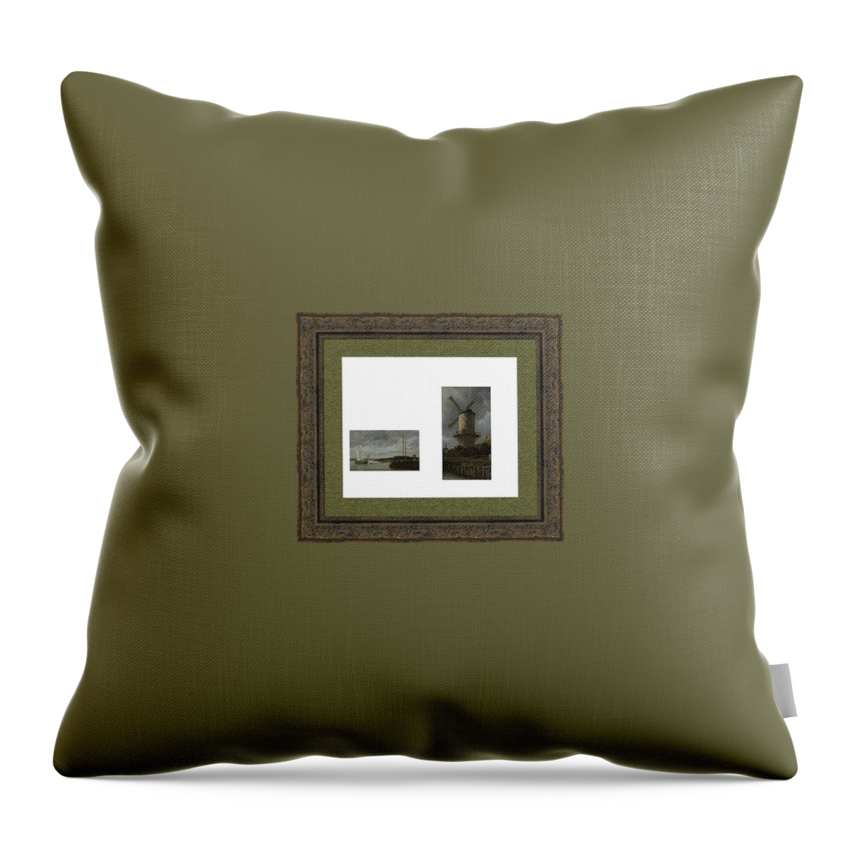  Throw Pillow featuring the digital art Black and White Collection by David Bridburg