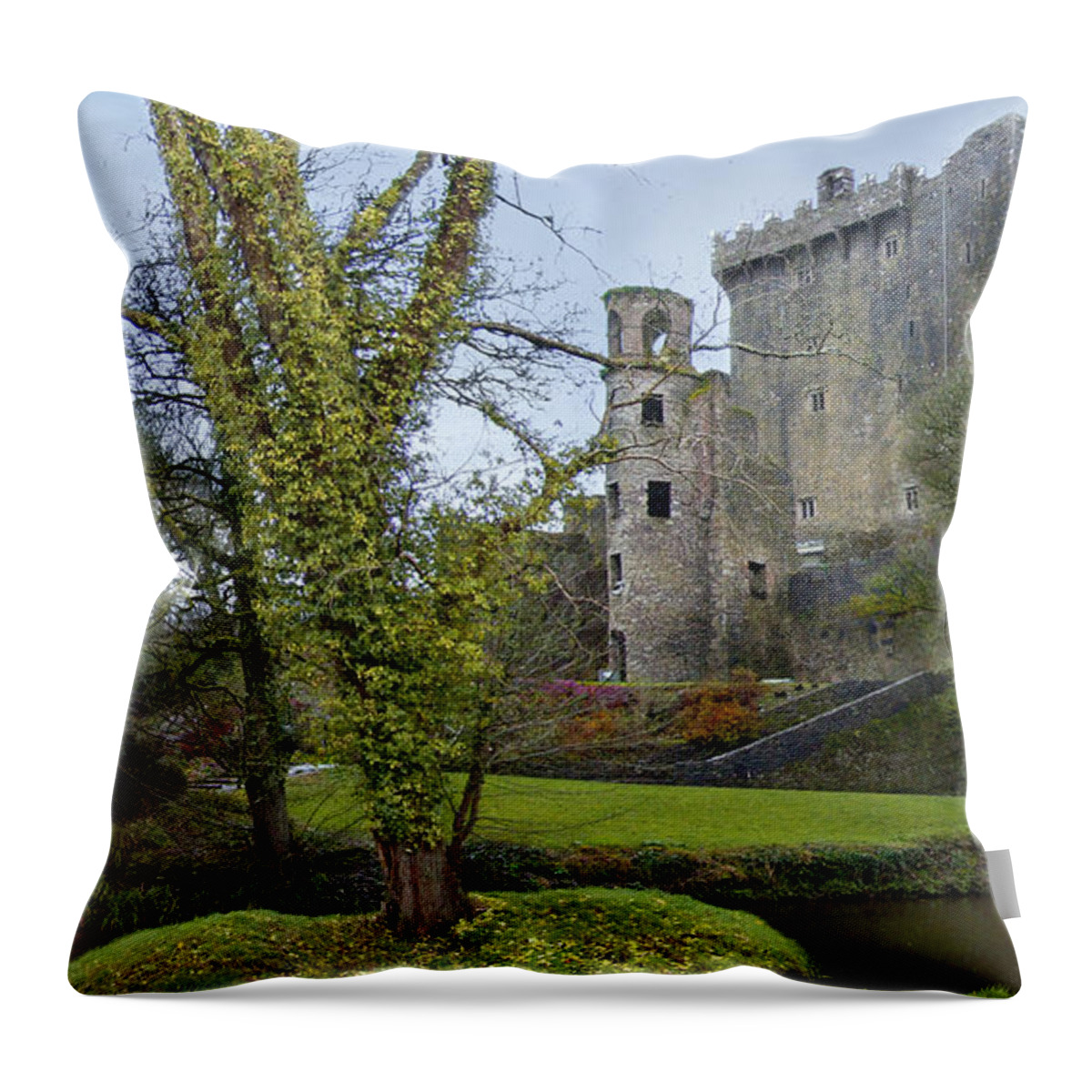 Ireland Throw Pillow featuring the photograph Blarney Castle 3 by Mike McGlothlen
