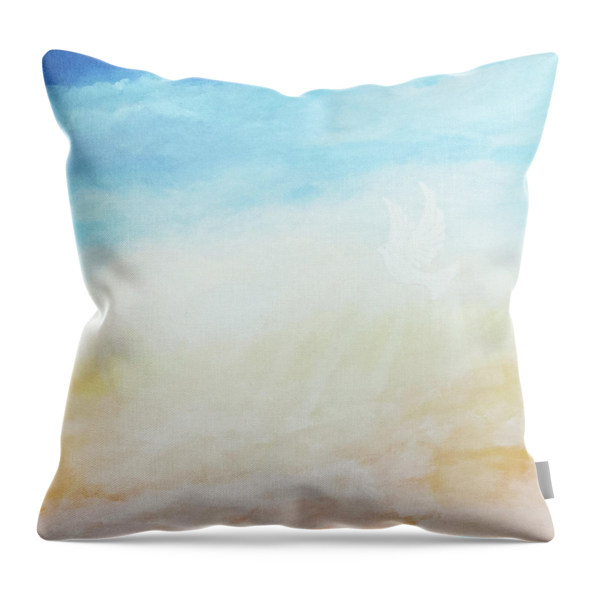 Blessing Throw Pillow featuring the painting Blessed by Linda Bailey