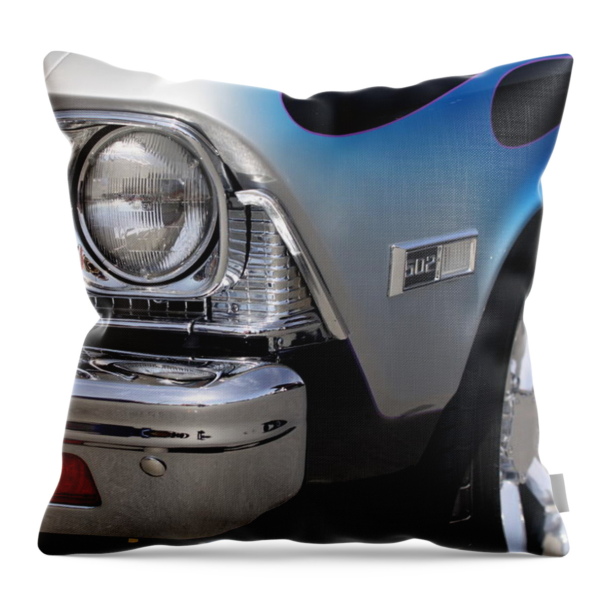 Classic Throw Pillow featuring the photograph Blue on Black custom by Jeff Floyd CA
