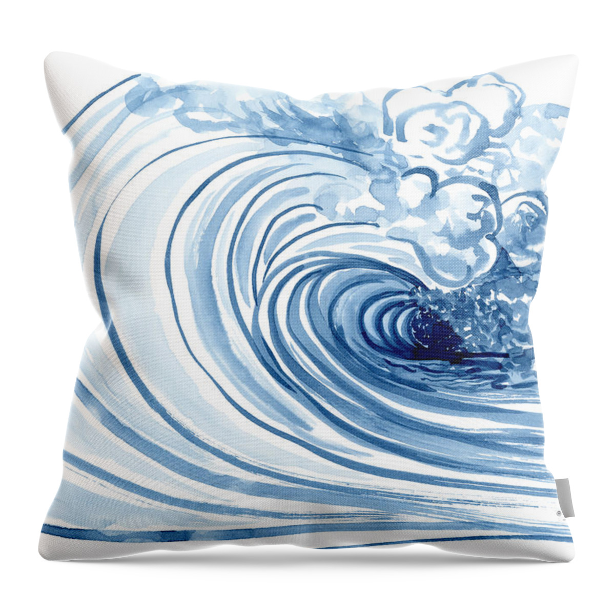 modern blue throw pillows