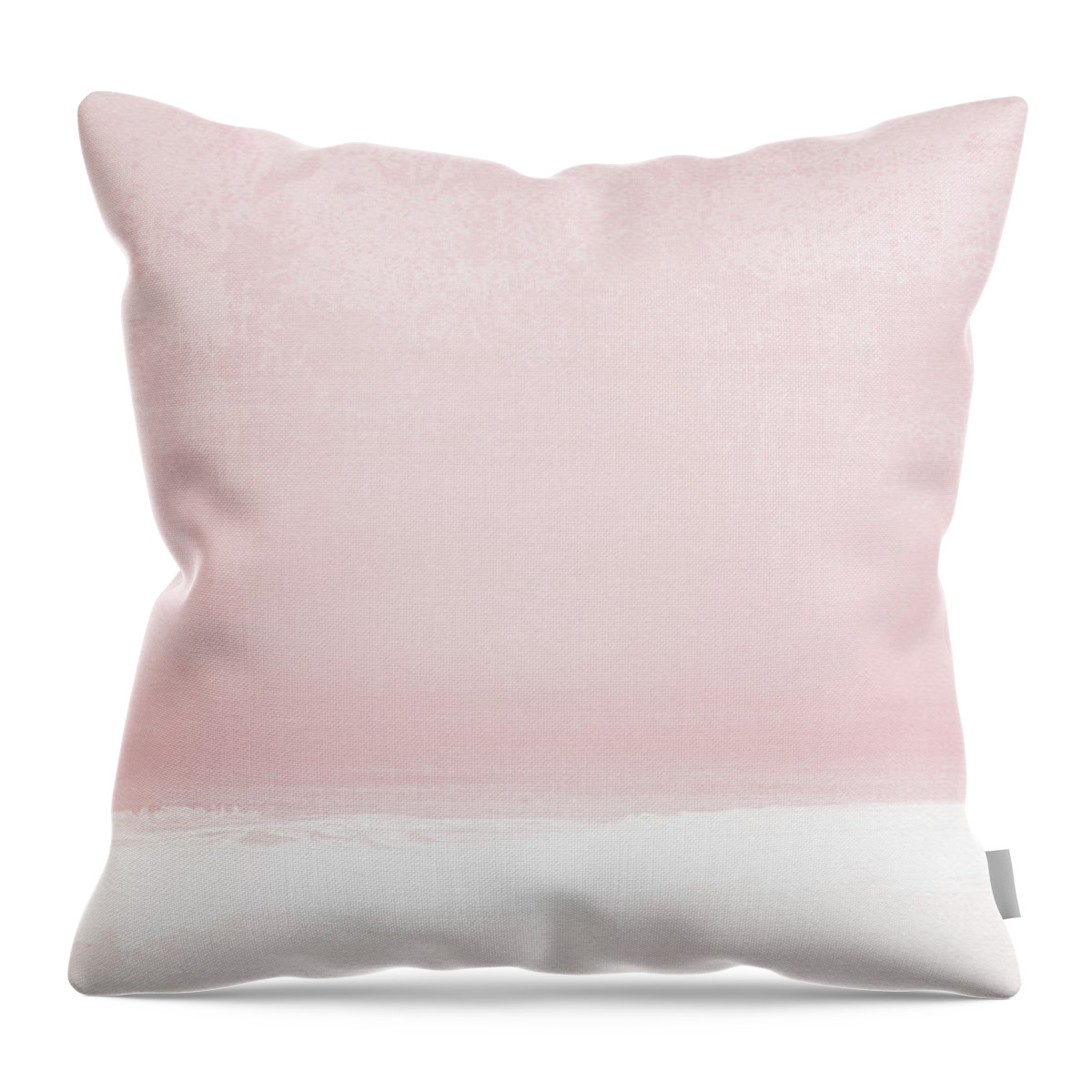 Pink Throw Pillow featuring the painting Blush Sunset- Art by Linda Woods by Linda Woods
