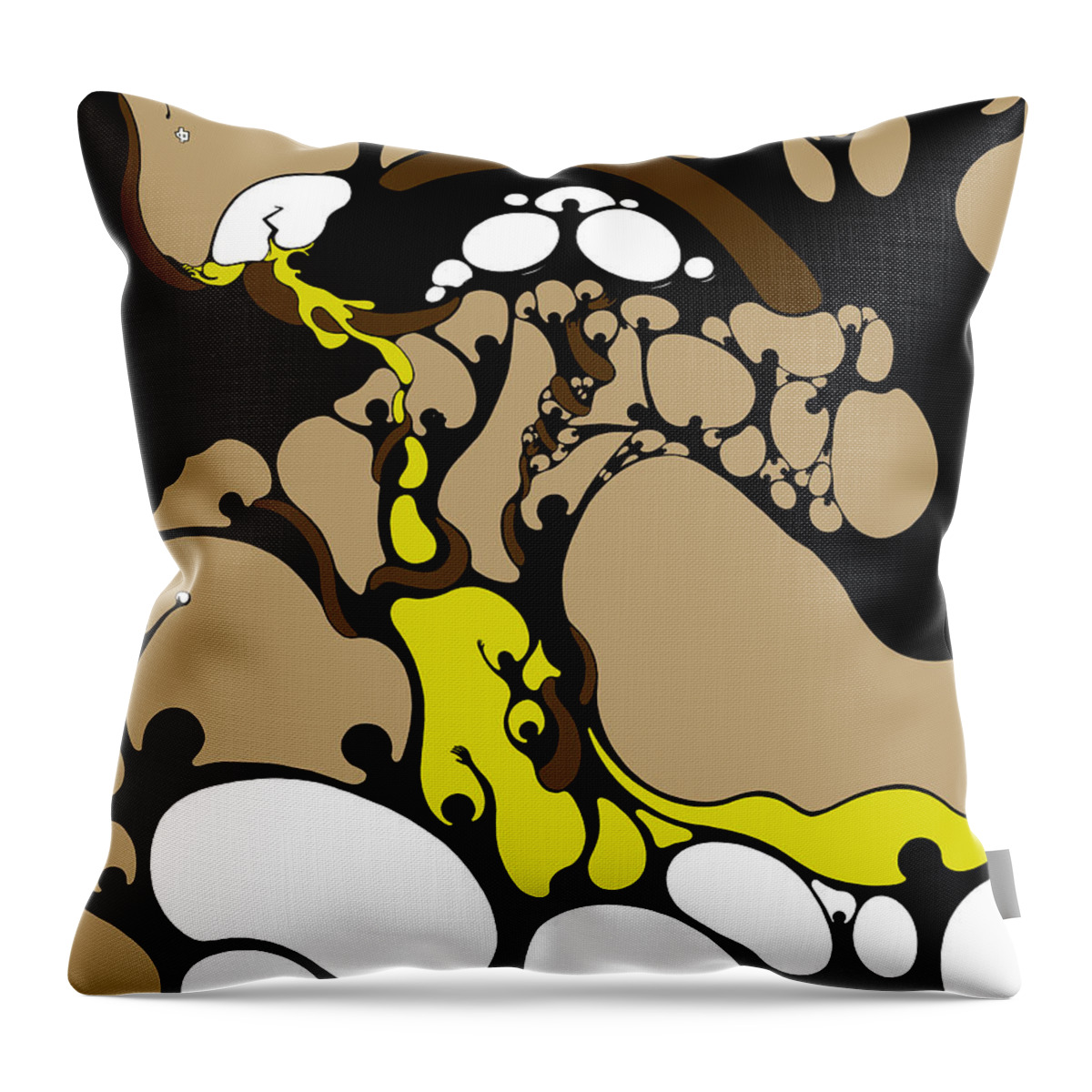 Climate Change Throw Pillow featuring the drawing Bonded by Craig Tilley