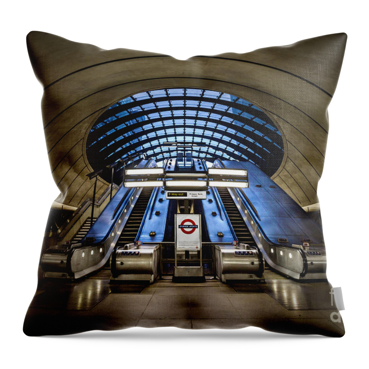 Kremsdorf Throw Pillow featuring the photograph Bound For The Underground by Evelina Kremsdorf