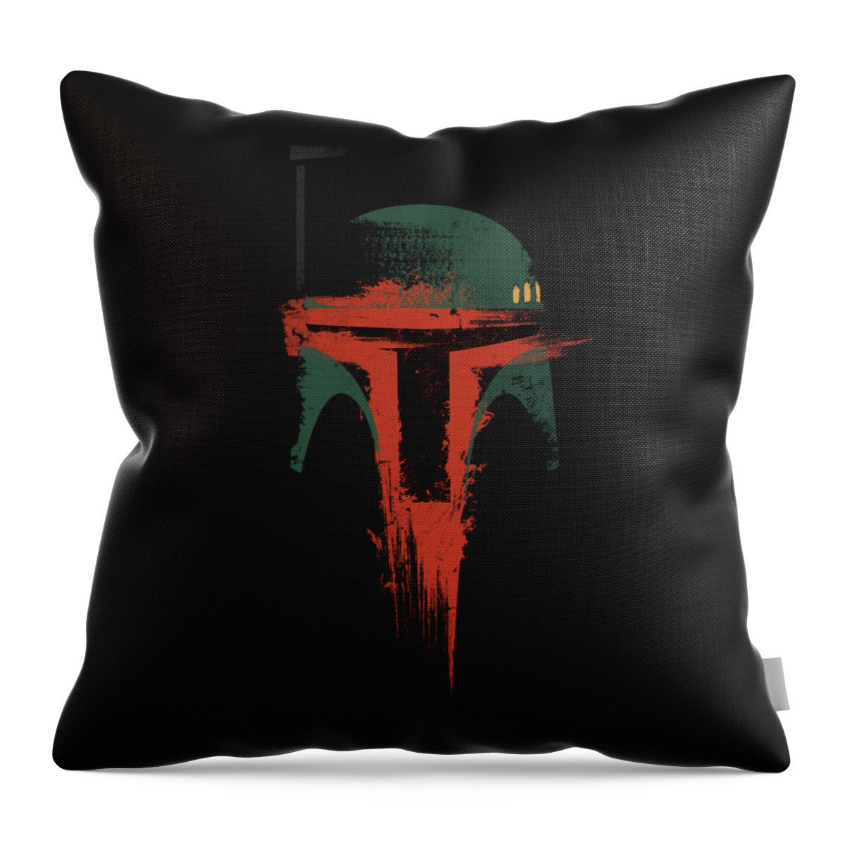 Boba Throw Pillow featuring the digital art Bounty Hunter by Victor Vercesi
