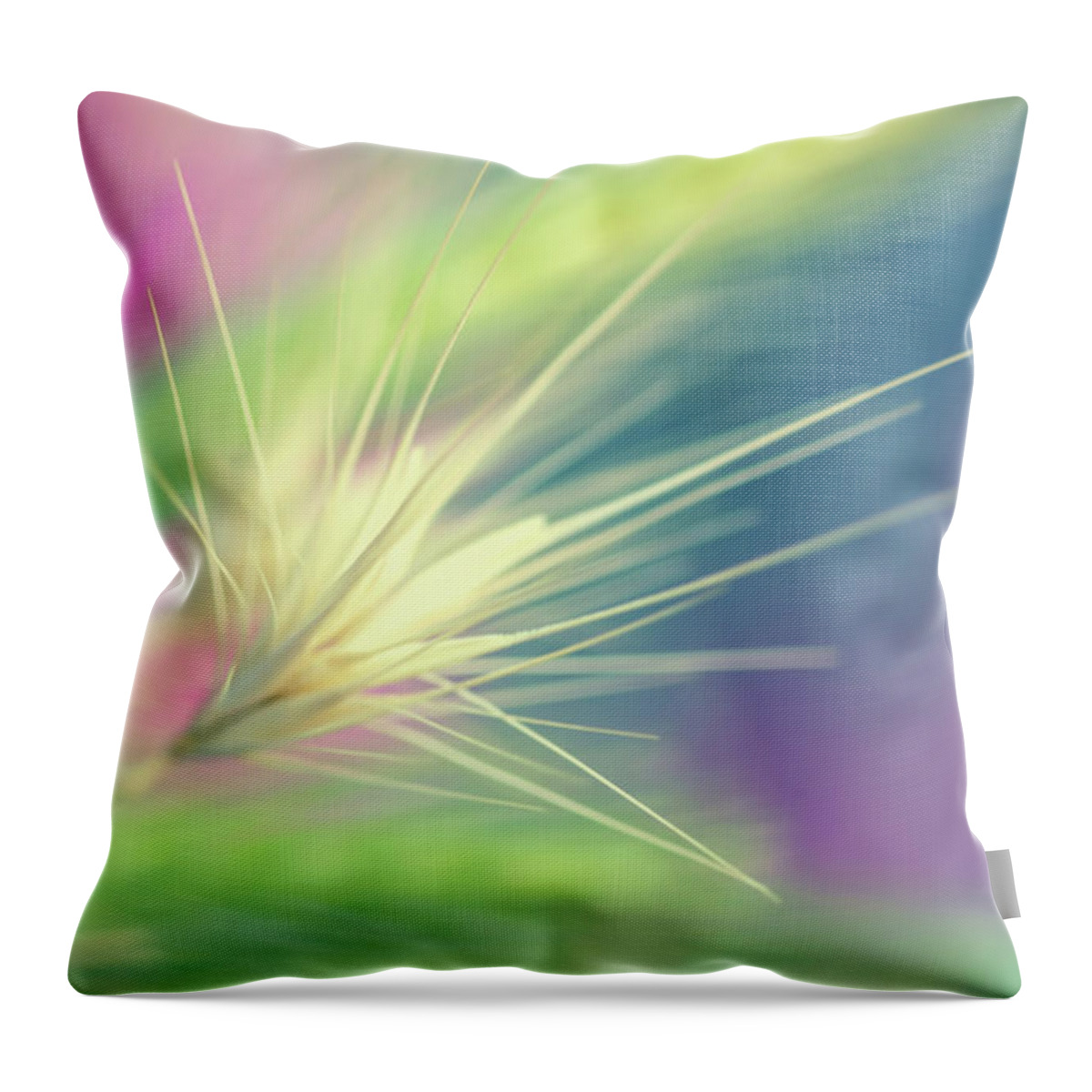 Photography Throw Pillow featuring the digital art Bright Weed by Terry Davis