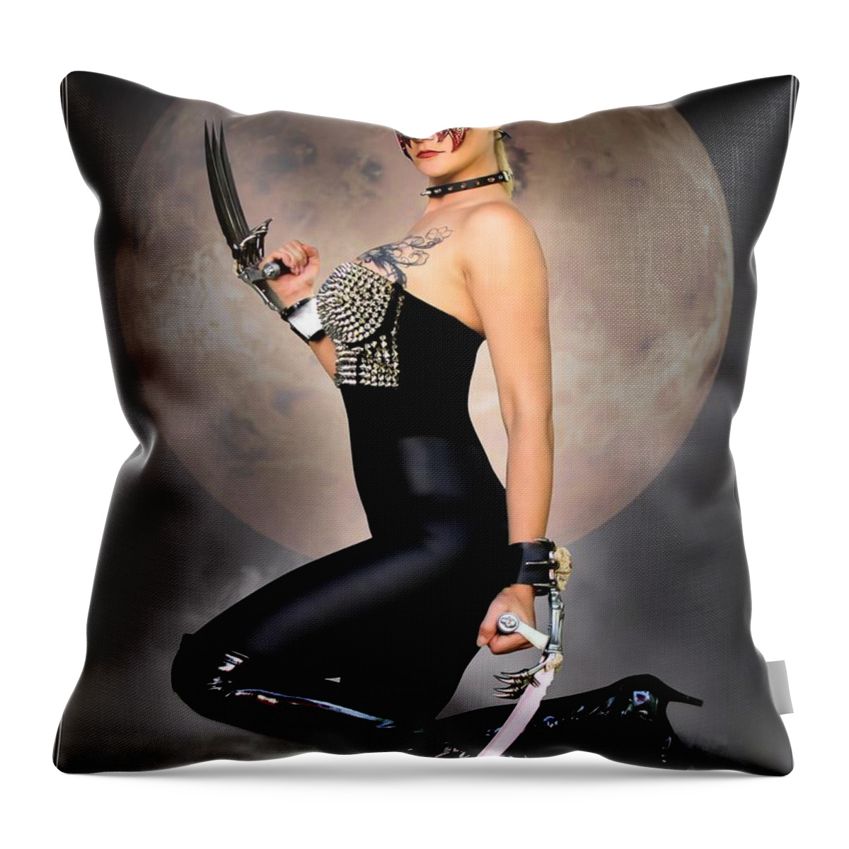 Fantasy Throw Pillow featuring the photograph Bring It On by Jon Volden