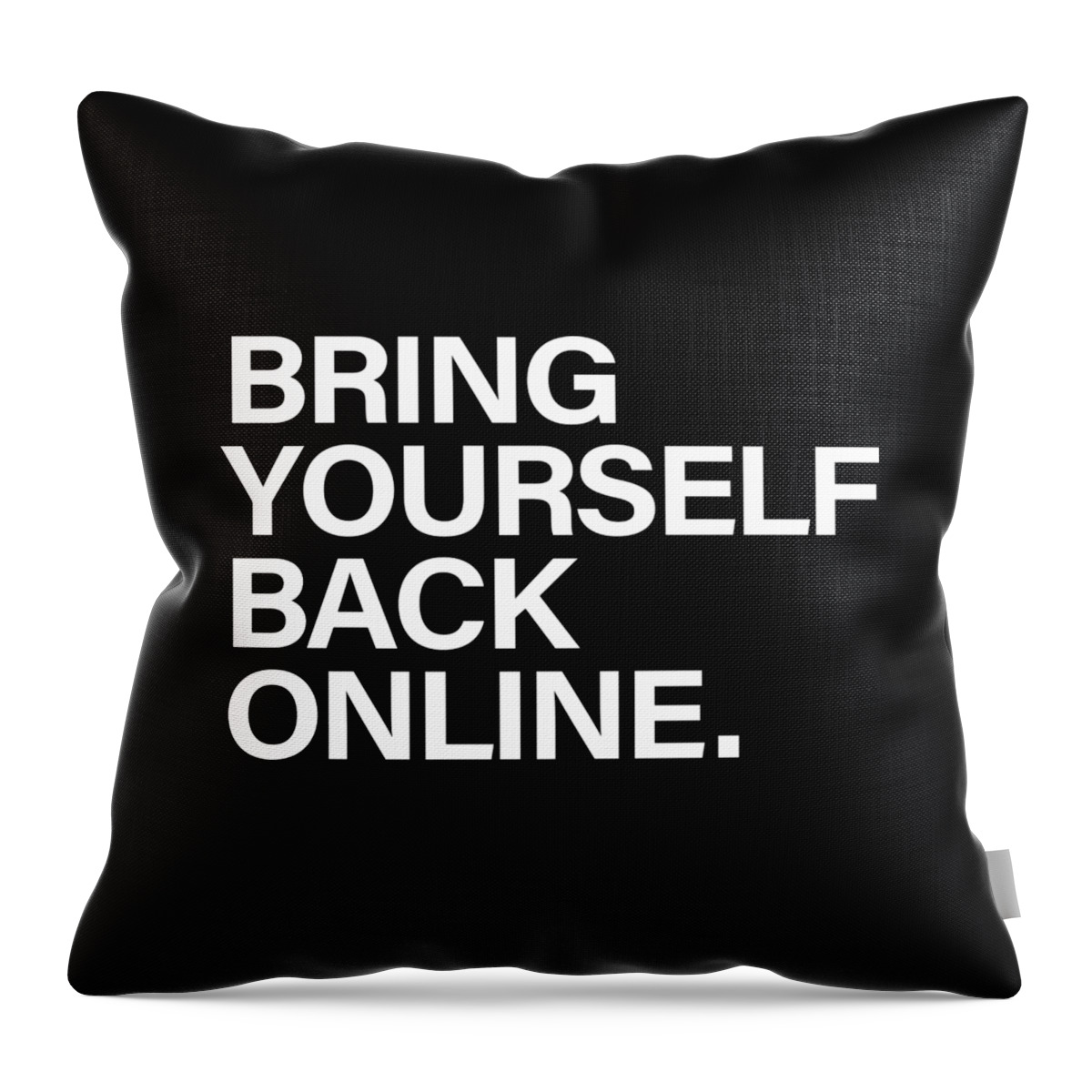 #faaAdWordsBest Throw Pillow featuring the digital art Bring Yourself Back Online by Olga Shvartsur