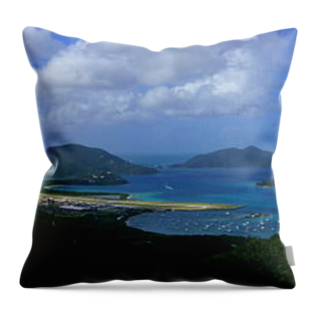Bvi Throw Pillow featuring the photograph British Virgin Islands by Amanda Jones