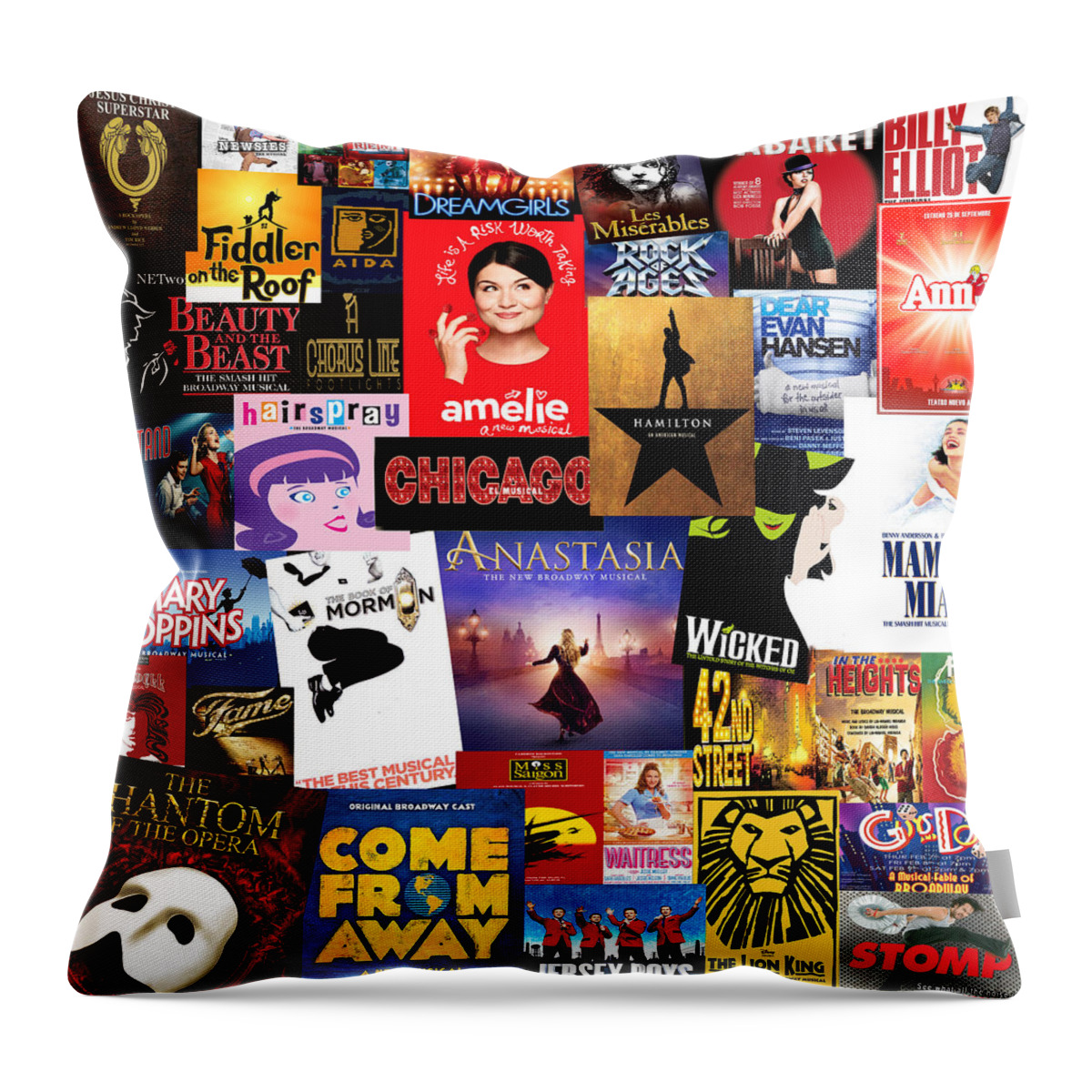 Broadway Throw Pillow featuring the photograph Broadway 15 by Andrew Fare
