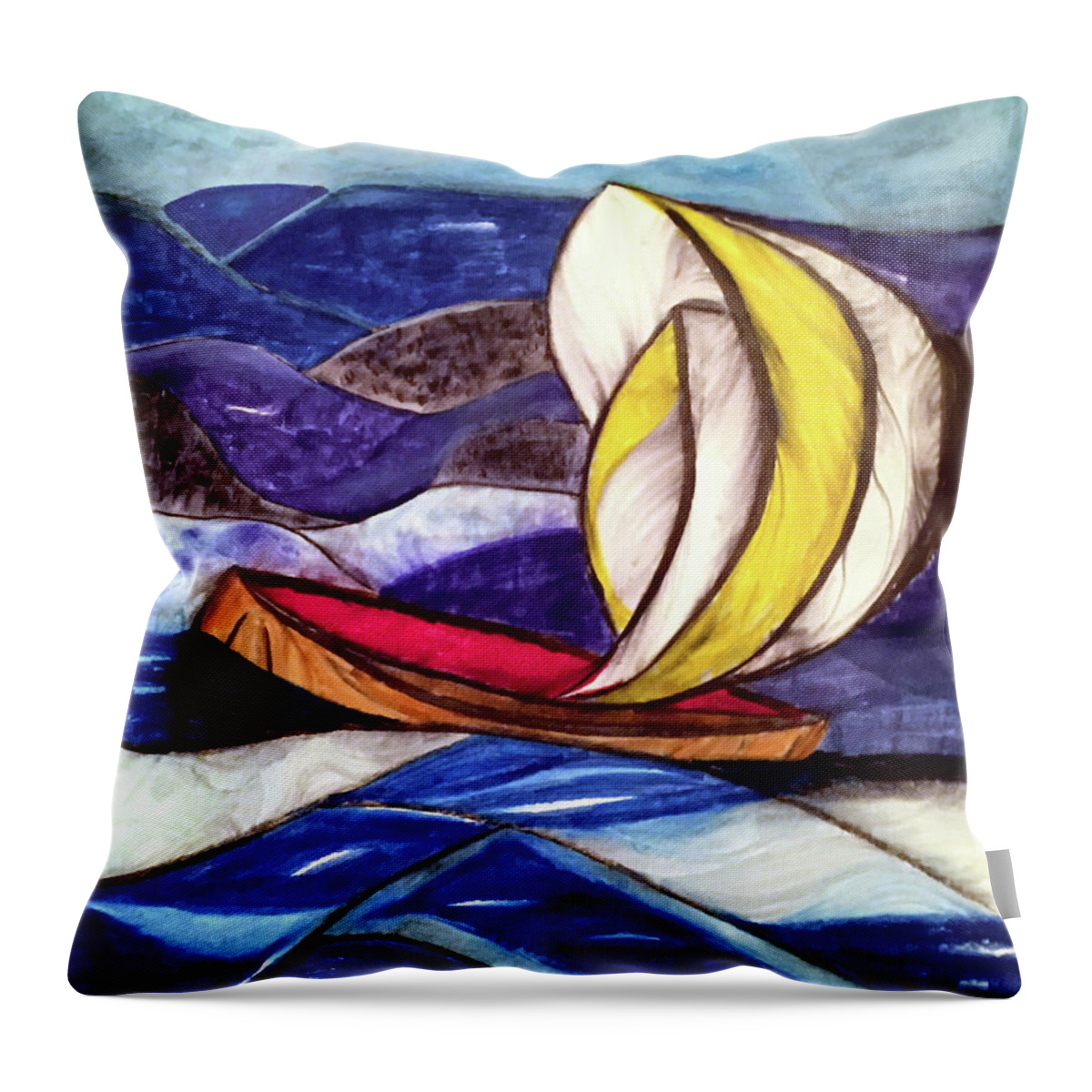 Seacape Throw Pillow featuring the digital art Bump by Dennis Ellman