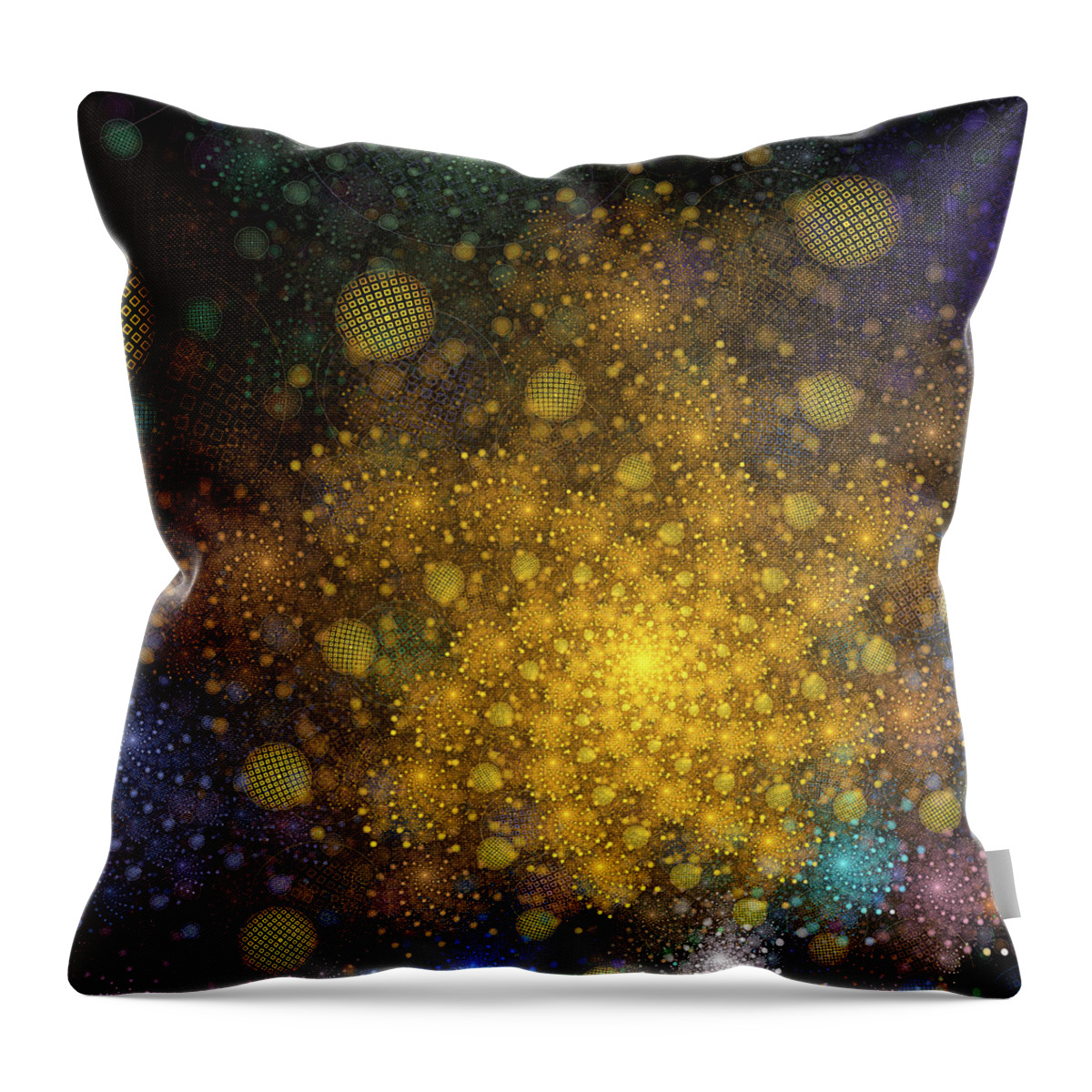 Vic Eberly Throw Pillow featuring the digital art Bursting With Joy by Vic Eberly