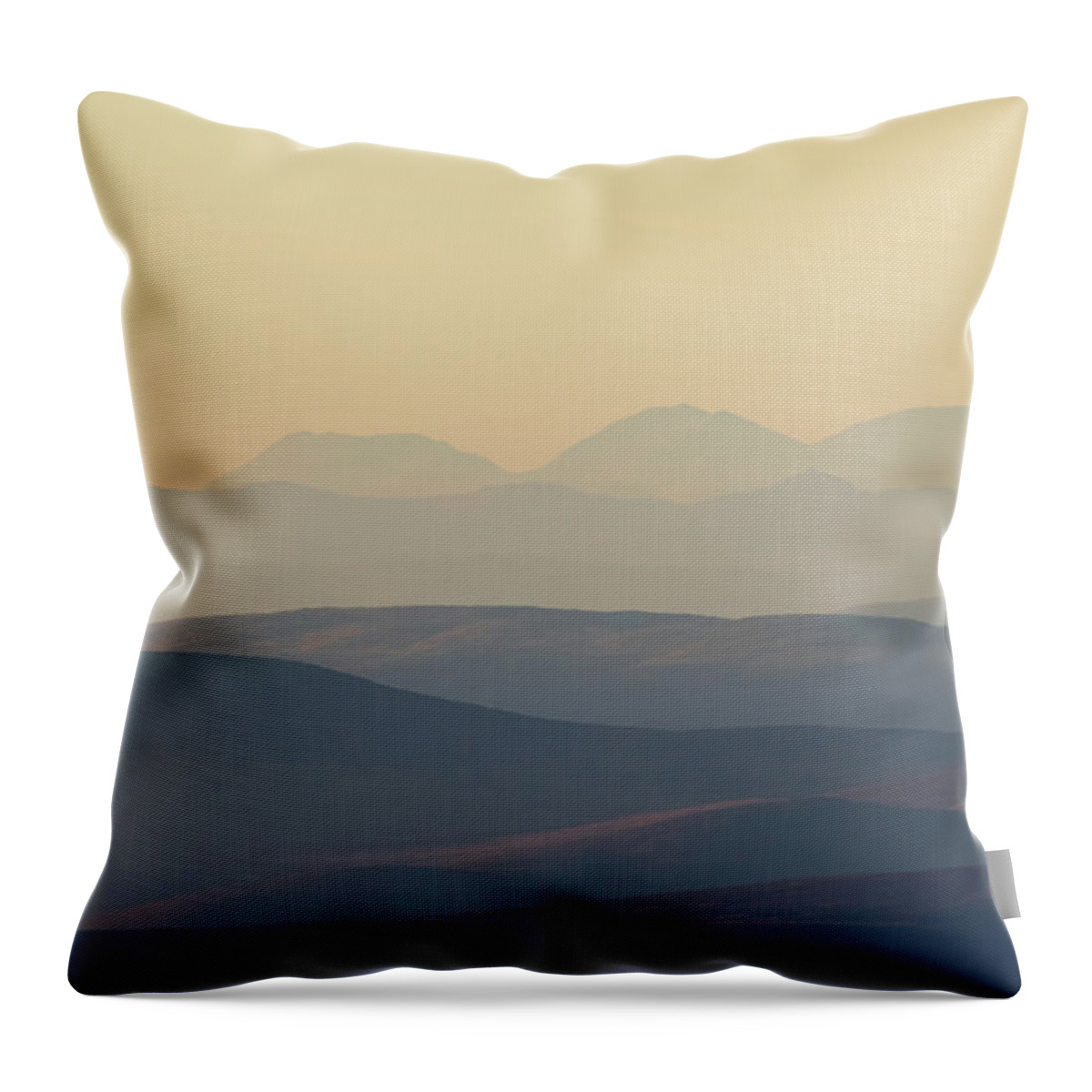 Sunset Throw Pillow featuring the photograph Cairngorms Sunset by Pete Walkden
