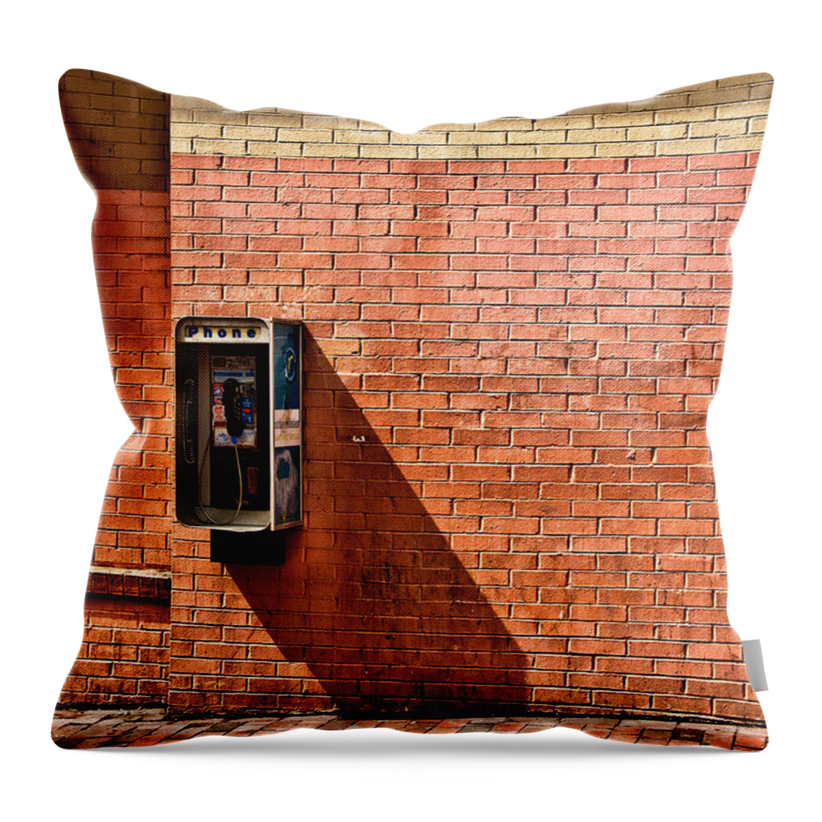Phone Throw Pillow featuring the photograph Call Me by Christopher Holmes