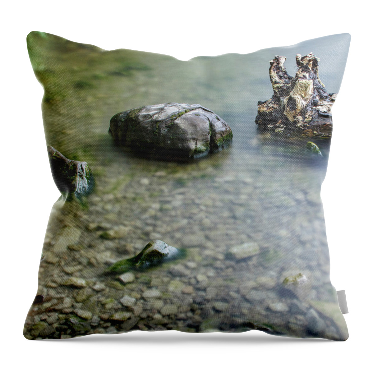 Lake Throw Pillow featuring the photograph Calm Lake by Tony Locke