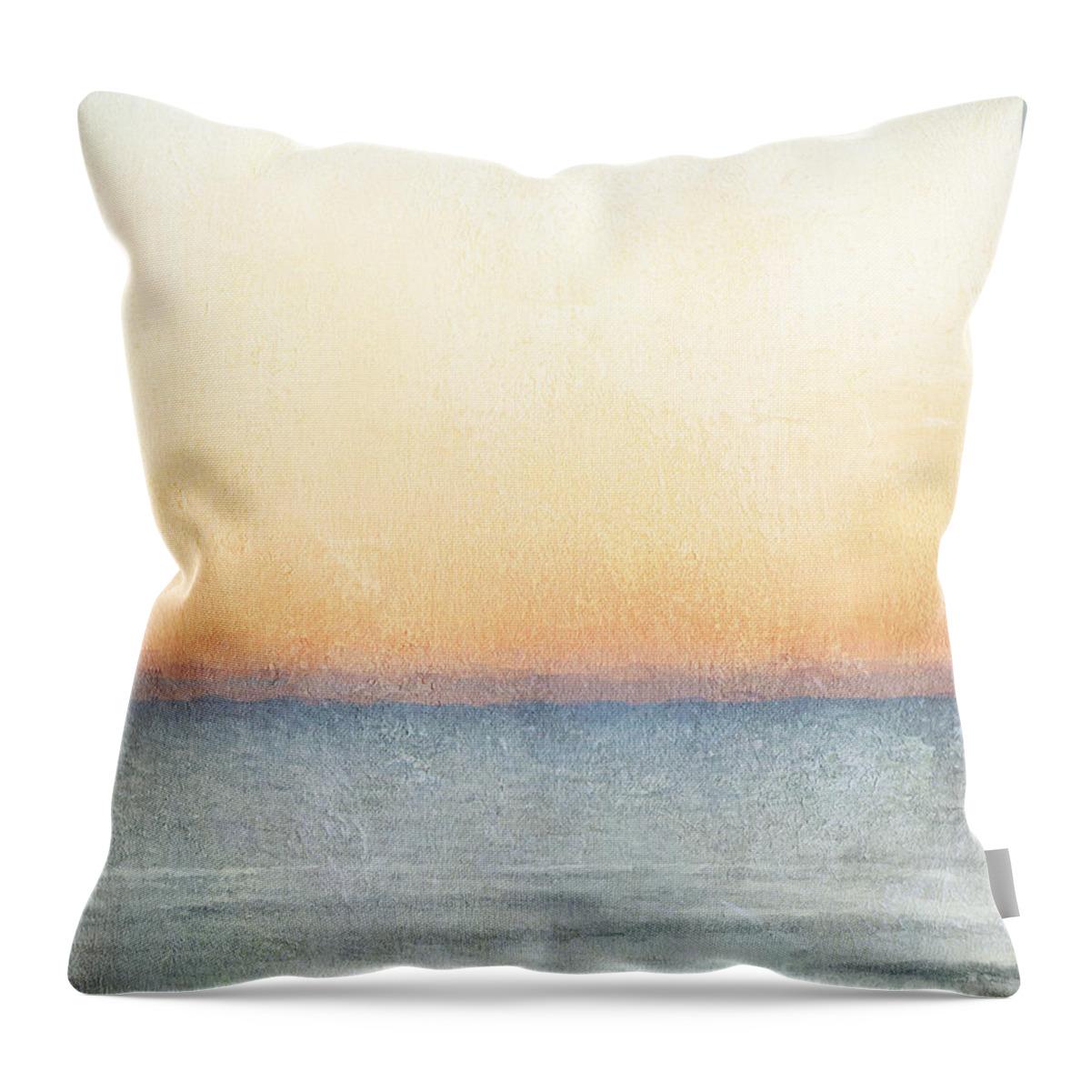 Sunset Throw Pillow featuring the digital art Calm Waters by Jayne Carney