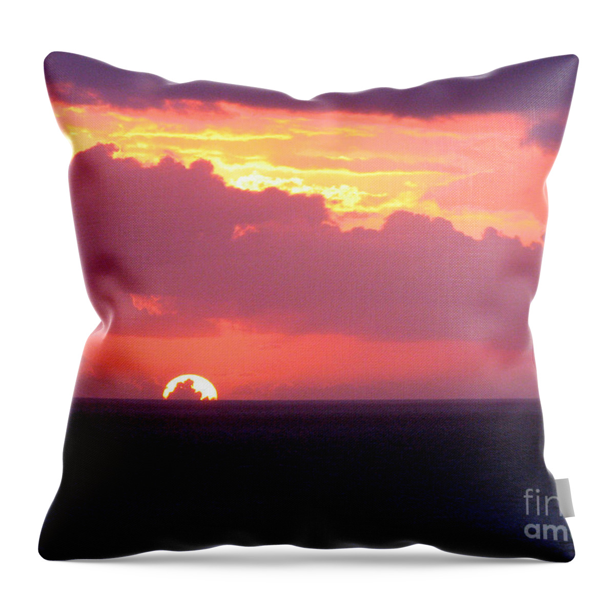 Sunrise Throw Pillow featuring the photograph Sunrise Interrupted by Rick Locke - Out of the Corner of My Eye