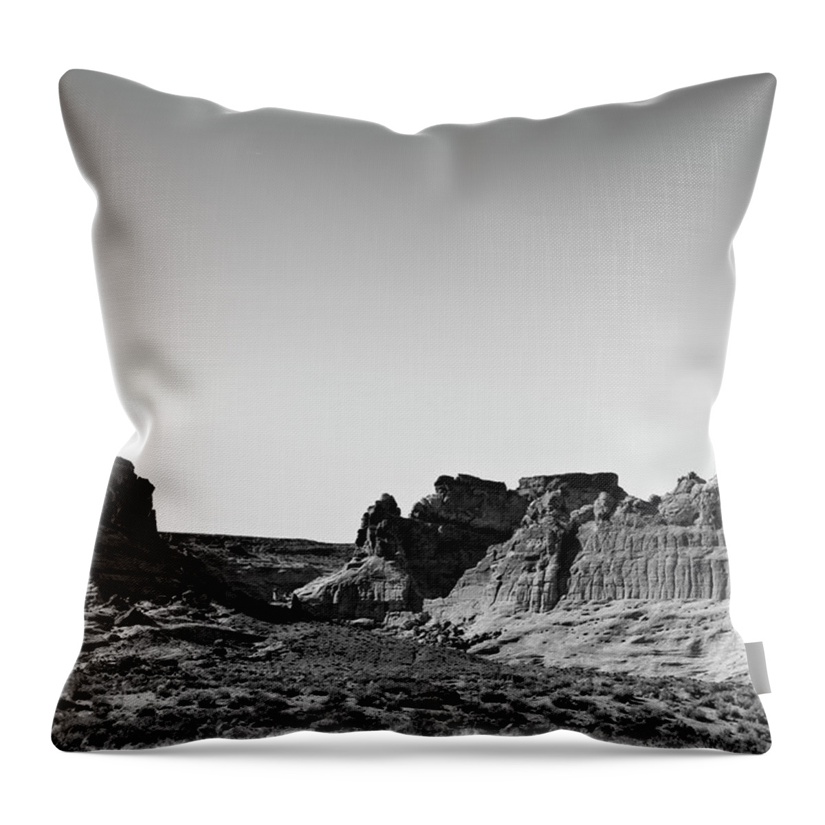 Black Throw Pillow featuring the photograph Canyon Point Utah II by David Gordon