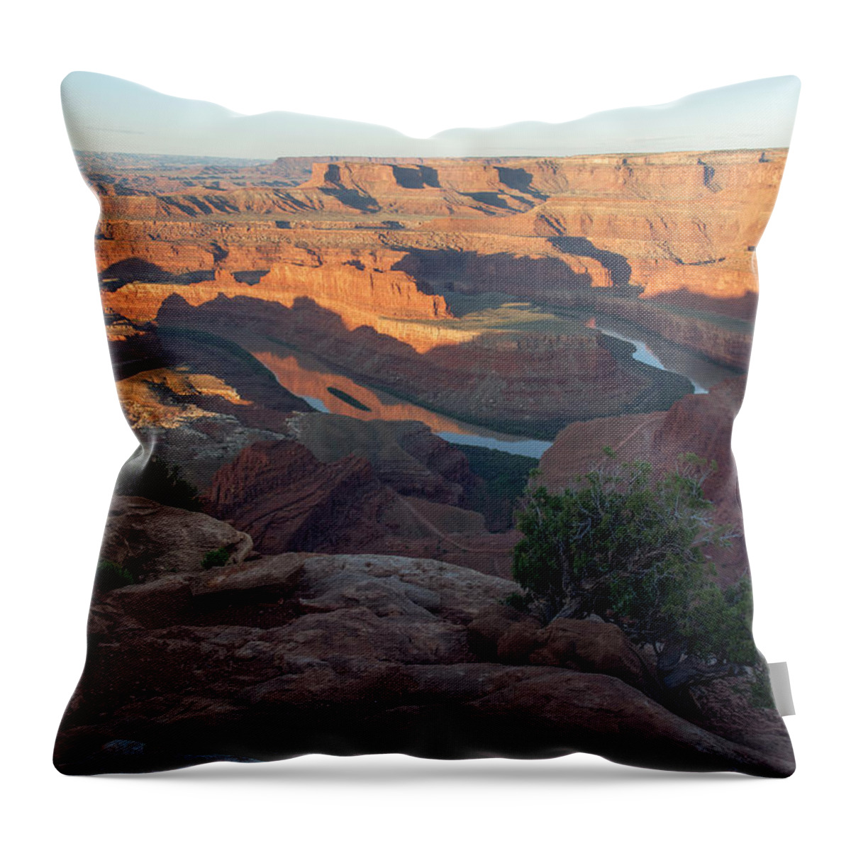 Utah Throw Pillow featuring the photograph Canyon Sunrise by Aaron Spong