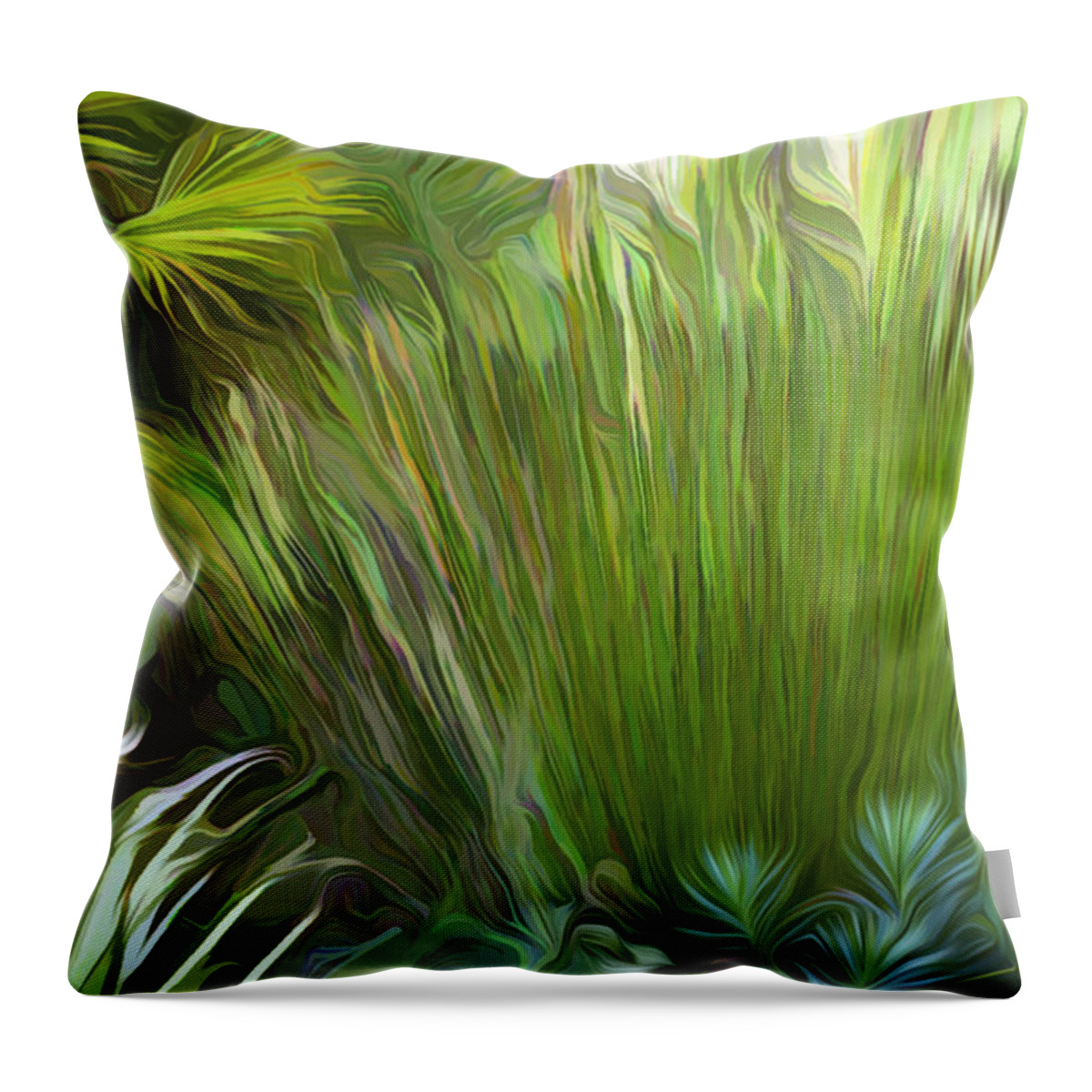 Foliage Throw Pillow featuring the photograph Cape Rush Grass Exploding by Saxon Holt