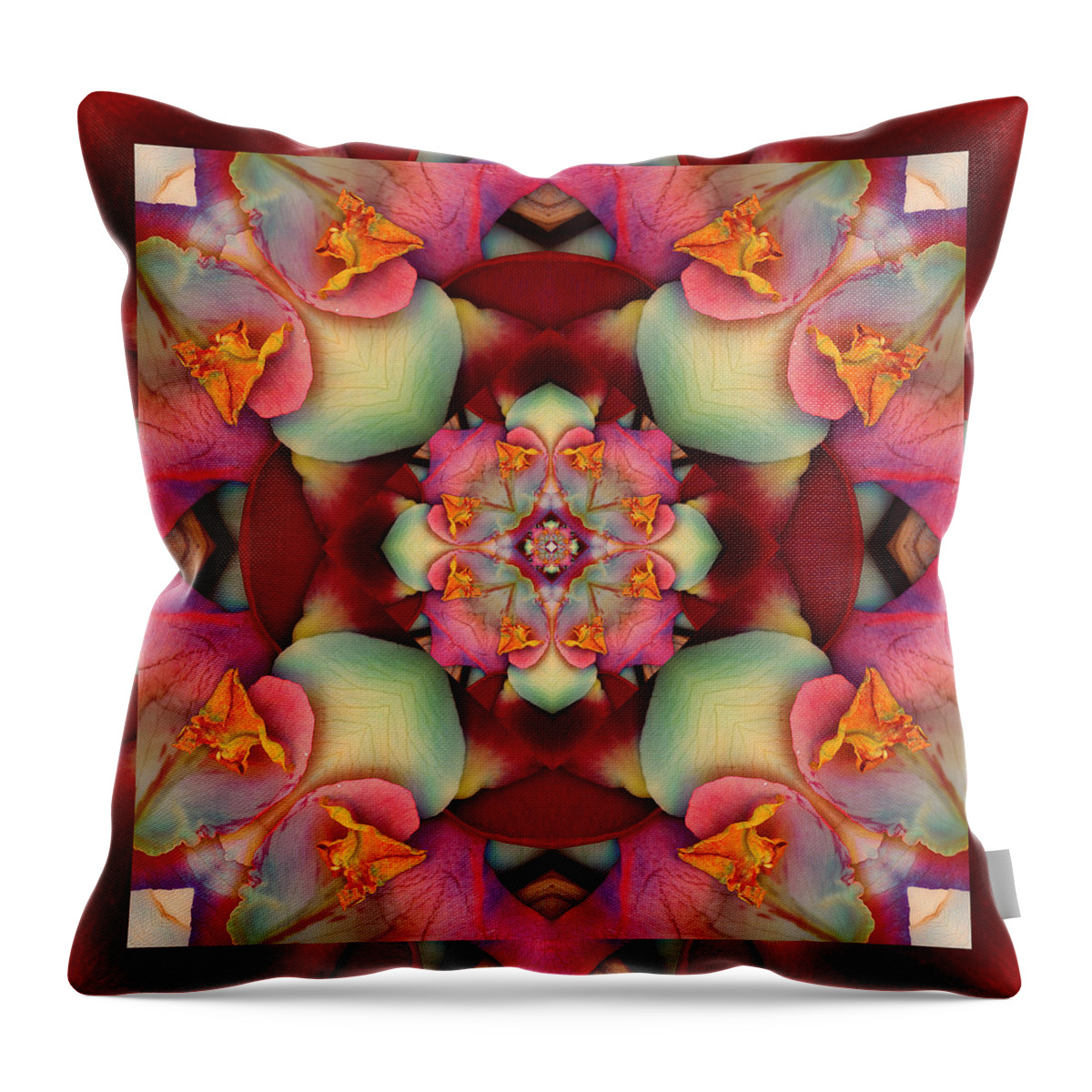 Yoga Art Throw Pillow featuring the photograph CenterPeace by Bell And Todd