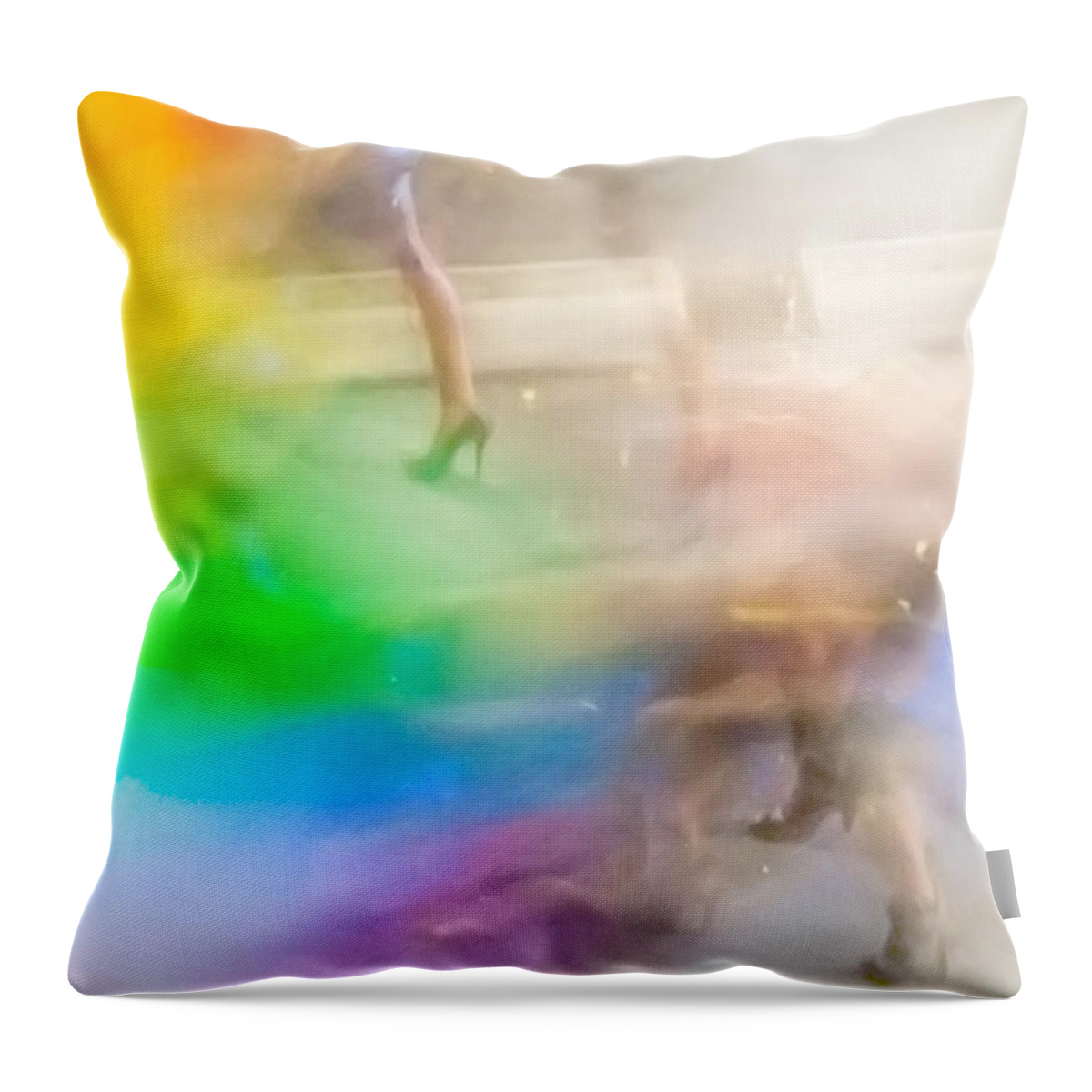 Sydney Throw Pillow featuring the photograph Chasing The Rainbow by Az Jackson
