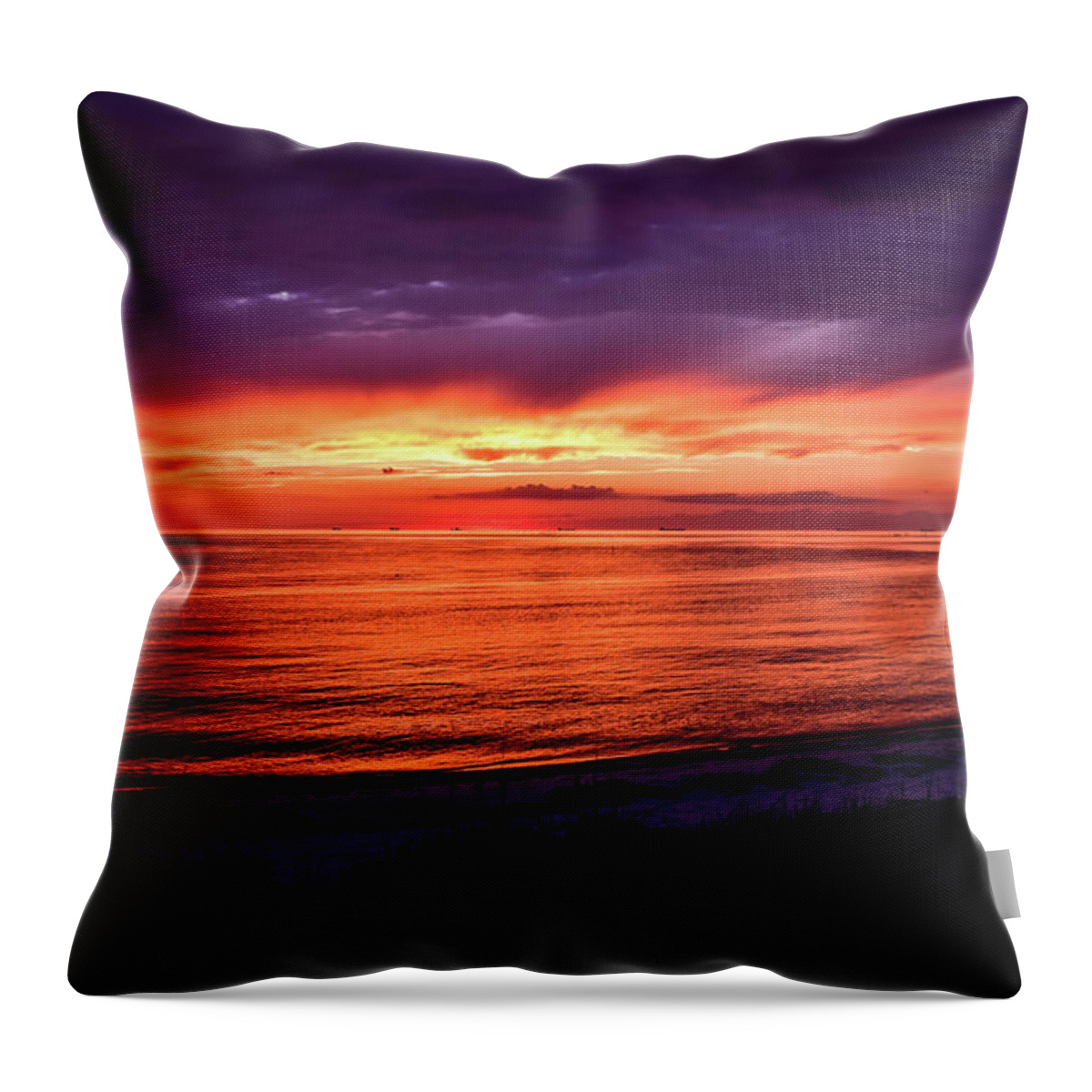 Chesapeake Throw Pillow featuring the photograph Chesapeake Bay Sunset by Nicole Lloyd