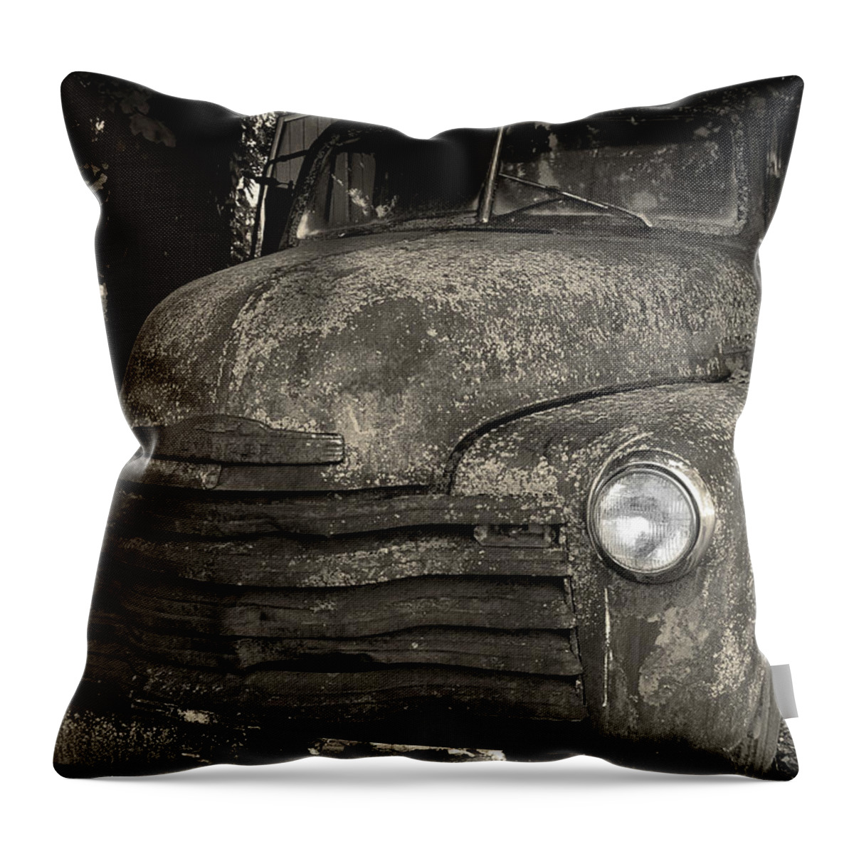 Truck Throw Pillow featuring the photograph Chevy 3100 by Mike Eingle
