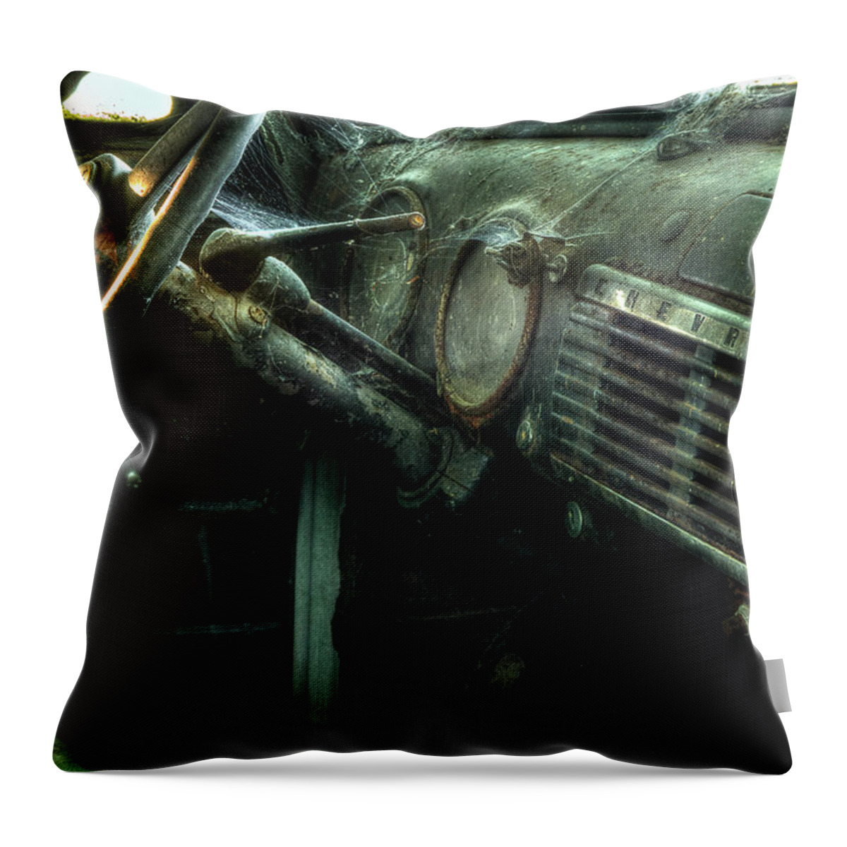 Chevy 3100 Truck Throw Pillow featuring the photograph Chevy Truck 3100 by Mike Eingle