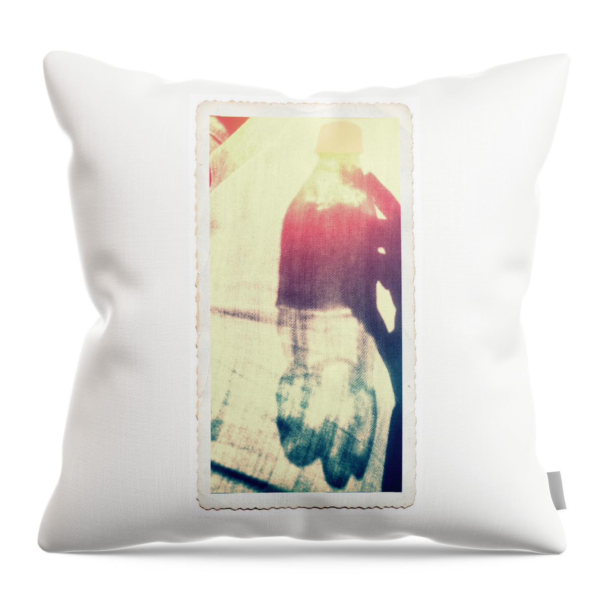 Coca-cola Throw Pillow featuring the photograph Choose Happiness by Spikey Mouse Photography