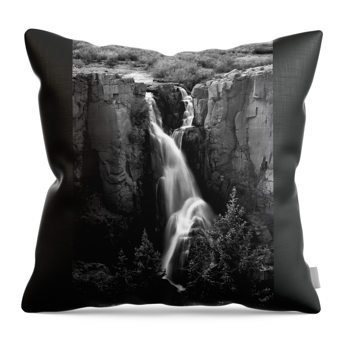 Clear Throw Pillow featuring the photograph Clear Creek Falls by Farol Tomson