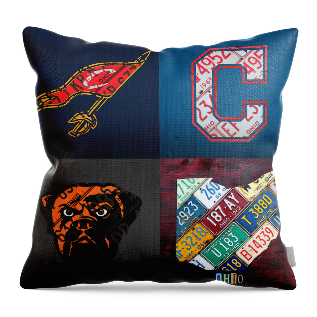 Cleveland Map Pillow