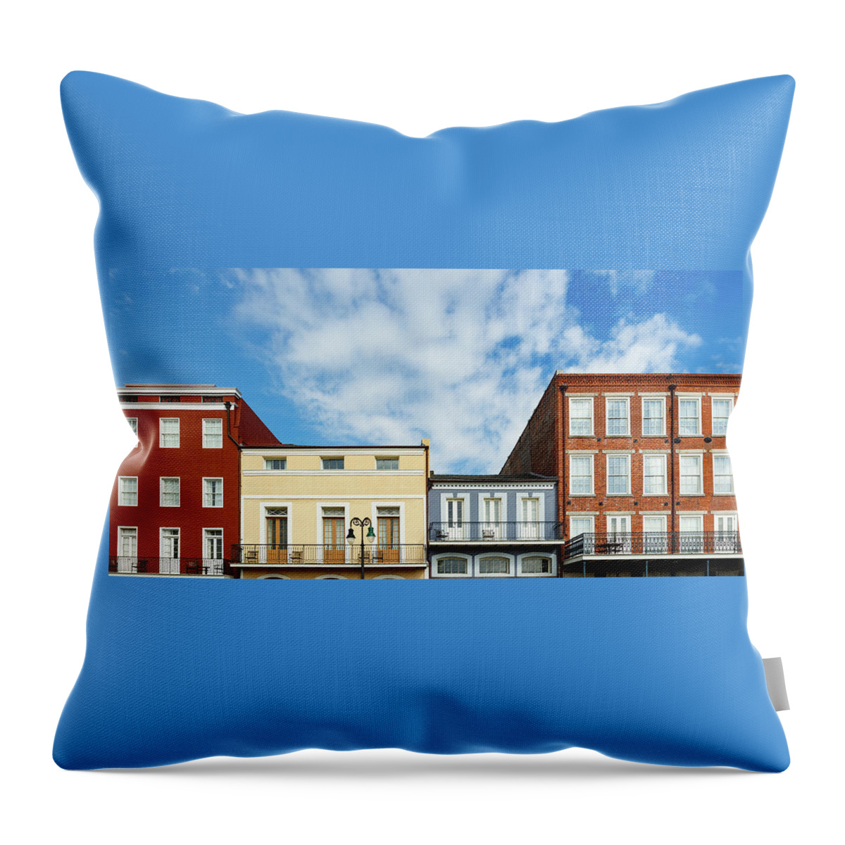 Bourbon Street Throw Pillow featuring the photograph Colors of New Orleans by Raul Rodriguez
