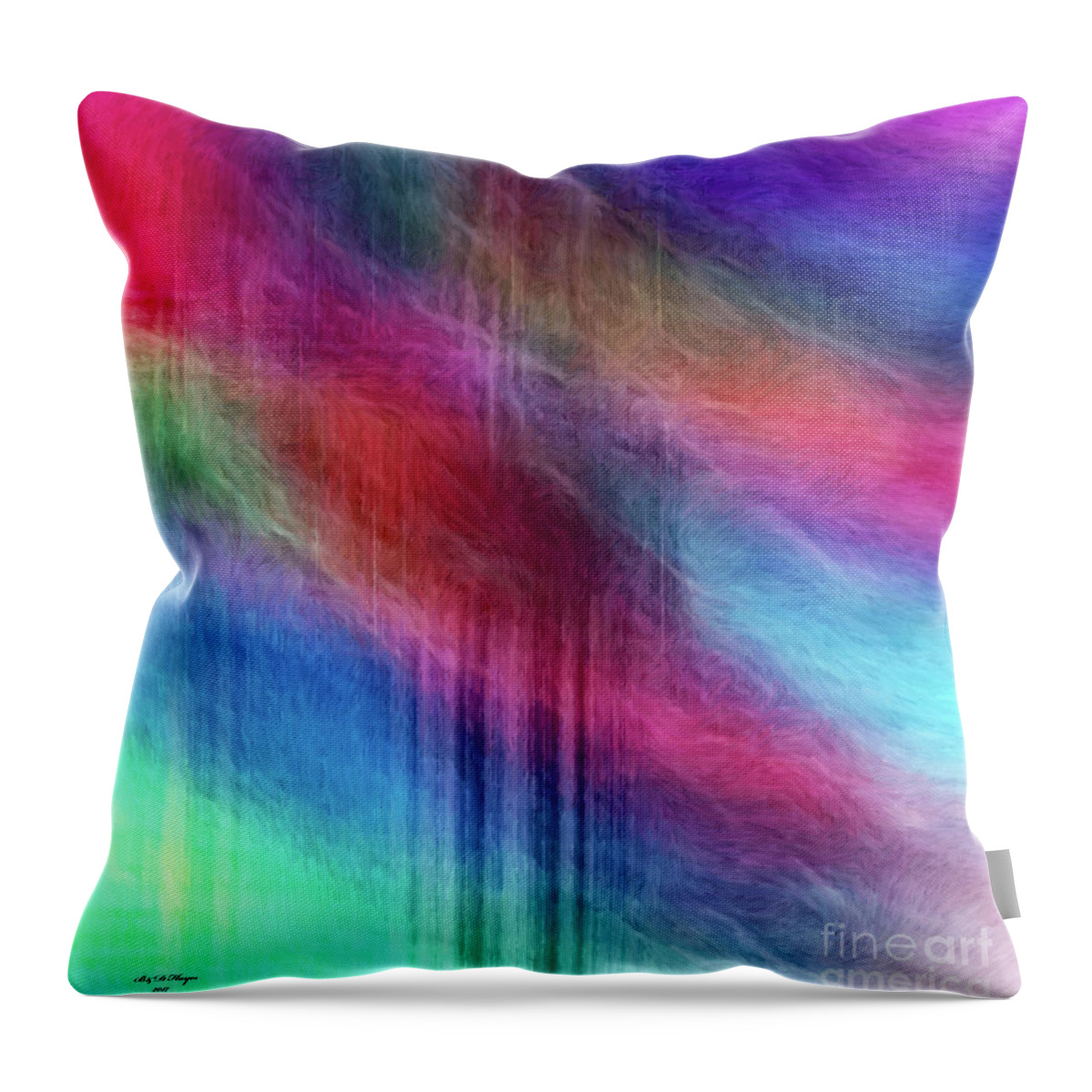 Art Throw Pillow featuring the digital art Coming Together by DB Hayes
