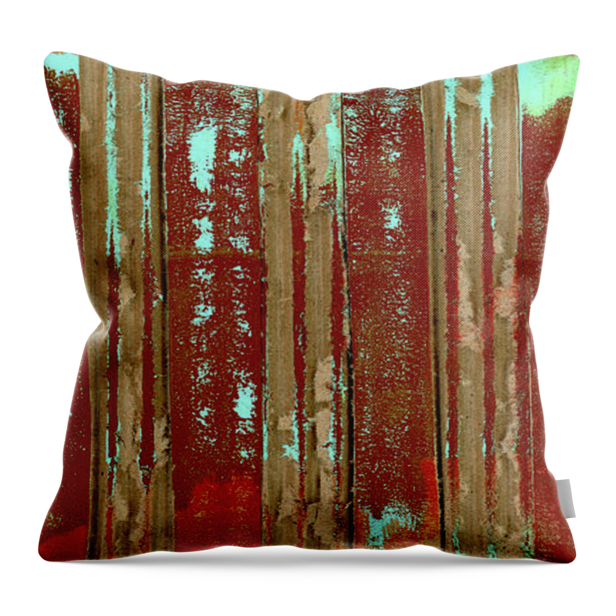Corrugated Throw Pillow featuring the photograph Corrugation by Carol Leigh