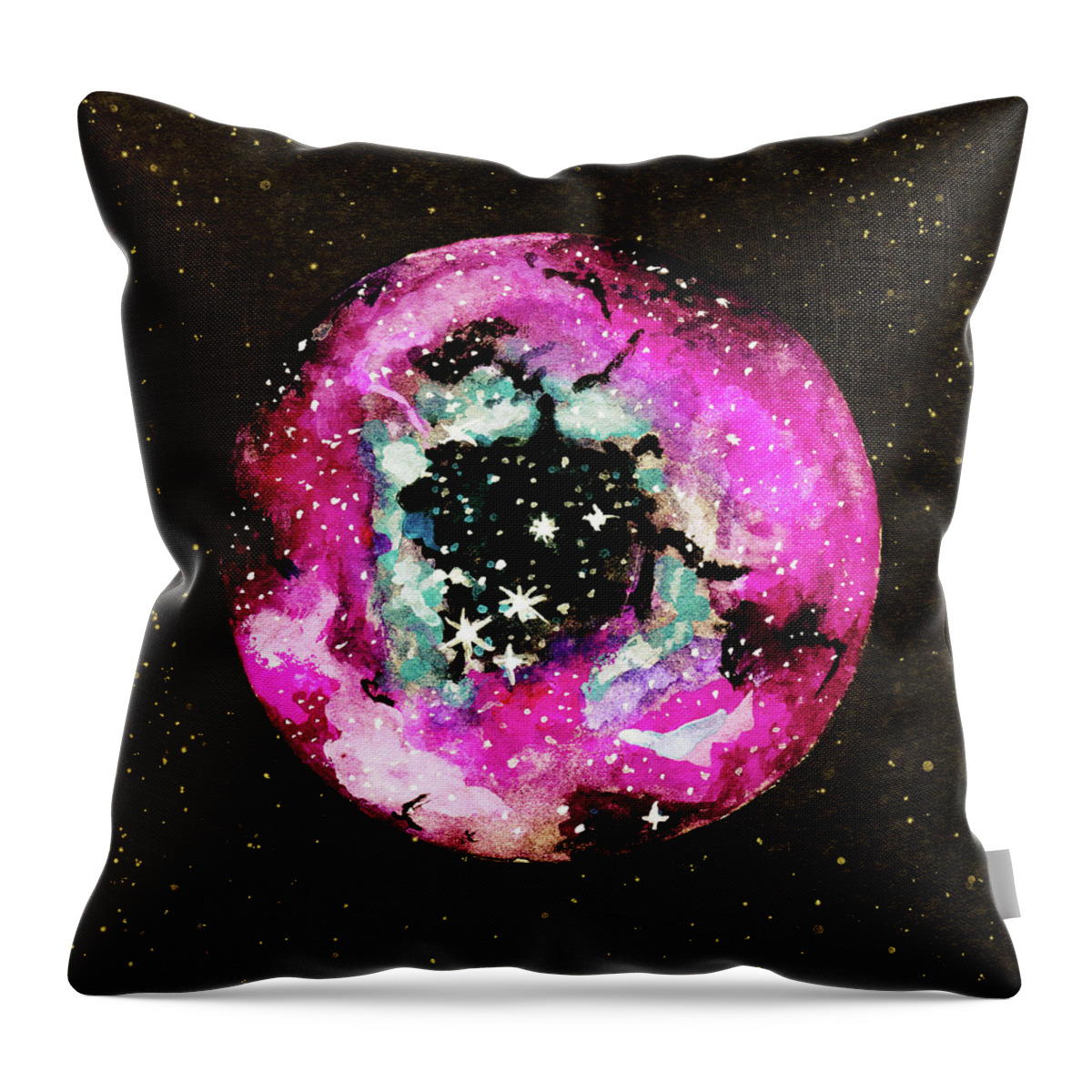 Sky Throw Pillow featuring the painting Womb of the Universe by Srimati Arya Moon