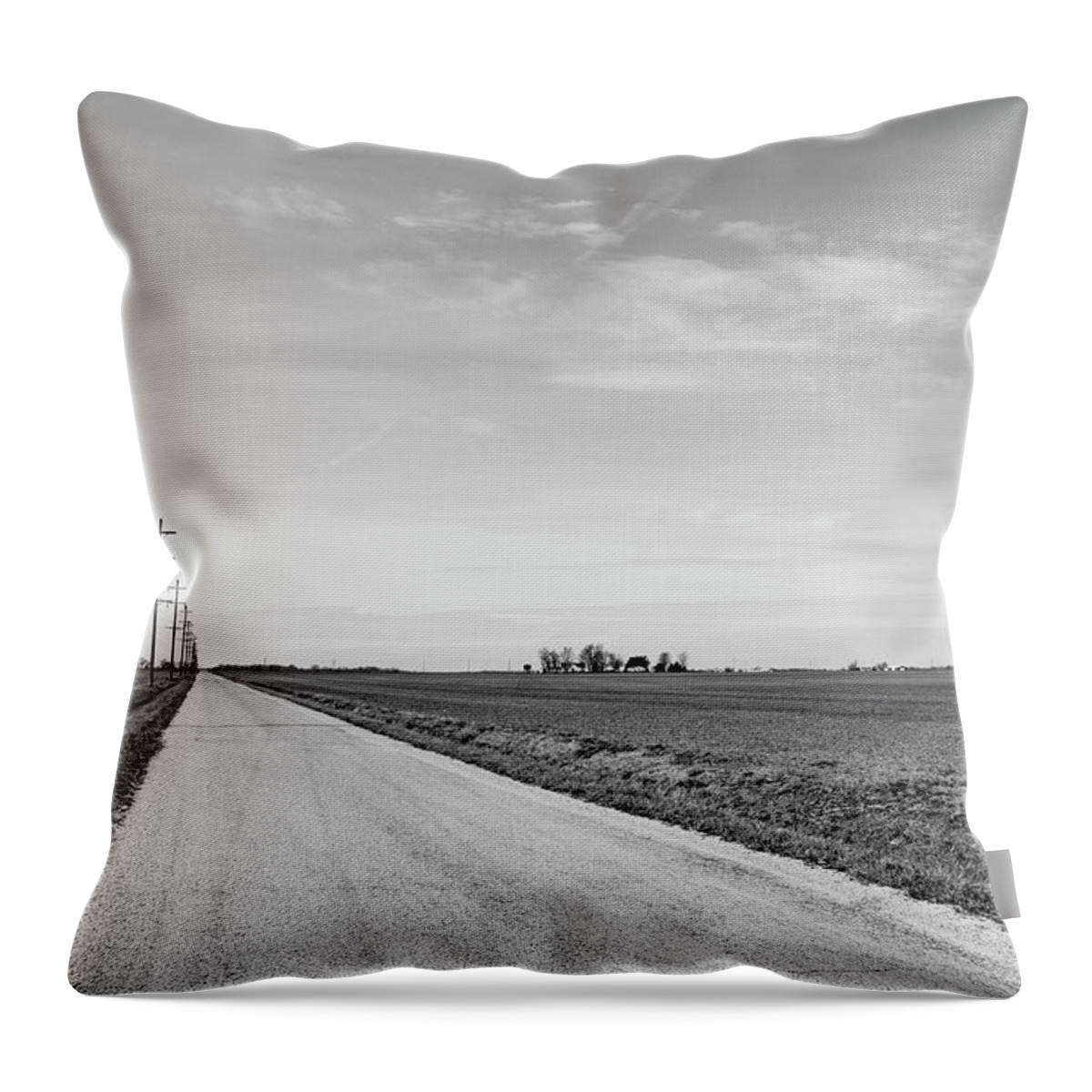 Rural Throw Pillow featuring the photograph Country Roads by Holly Ross