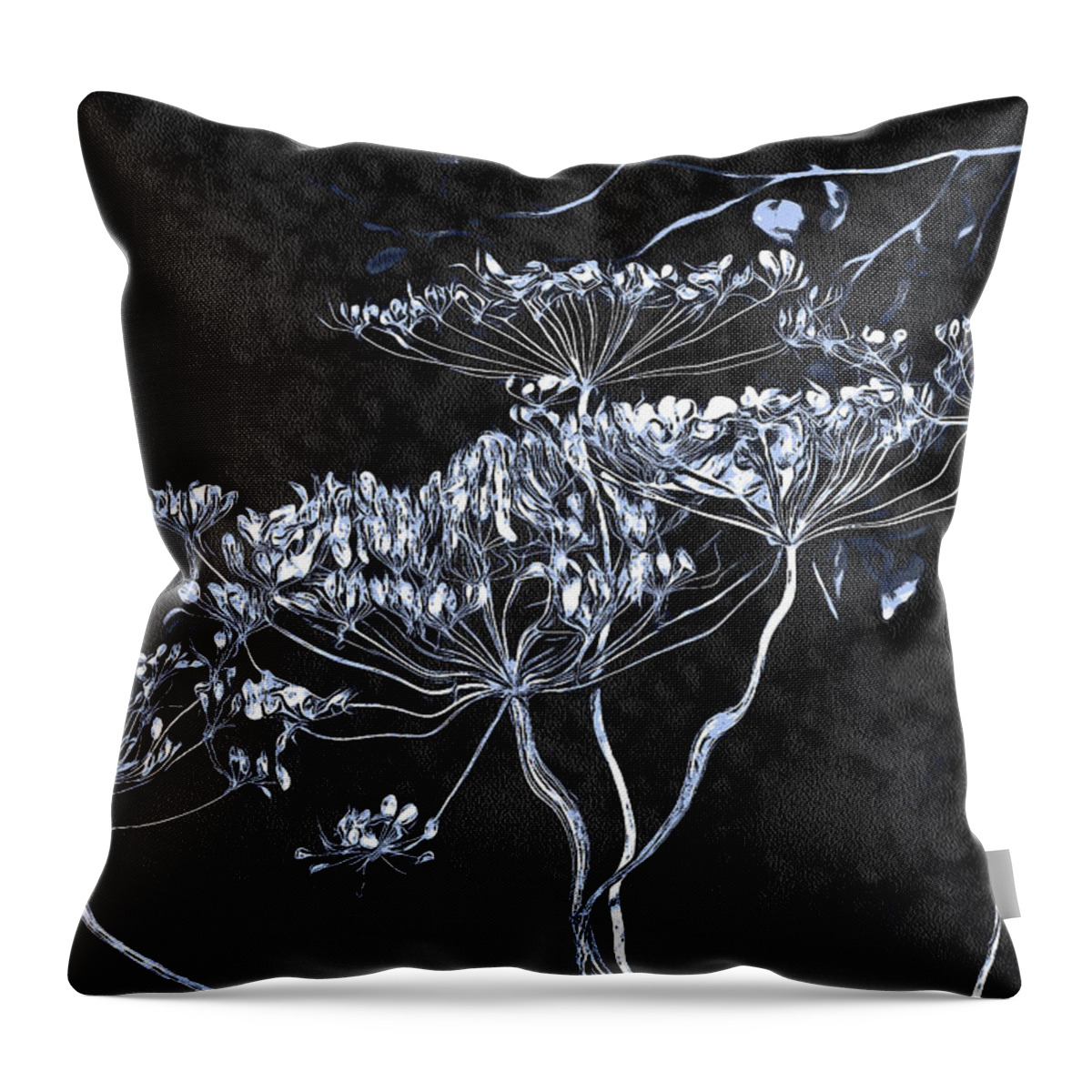 Wildflower Throw Pillow featuring the photograph Cow Parsnip by Fred Denner