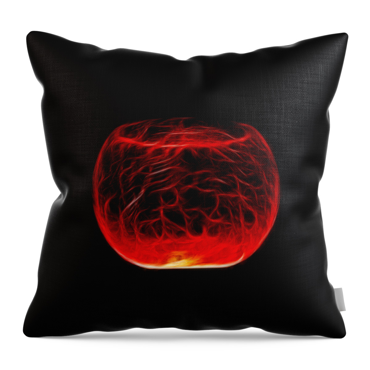 Cracked Glass Throw Pillow featuring the photograph Cracked Glass by Shane Bechler
