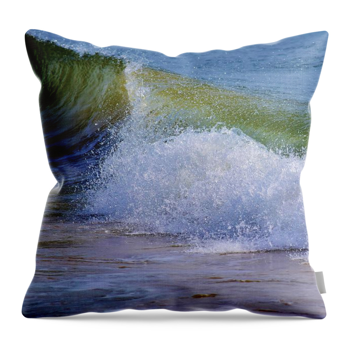 Waves Throw Pillow featuring the photograph Crash by Nicole Lloyd