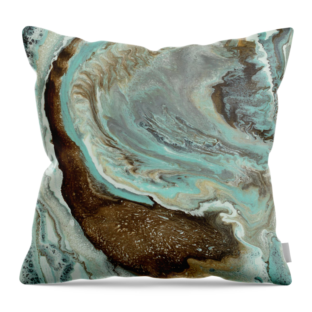 Organic Throw Pillow featuring the painting Sandbar by Tamara Nelson