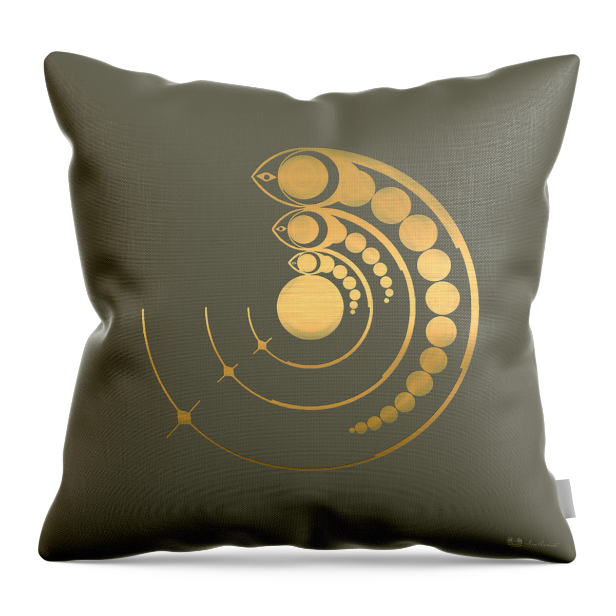 The Signs Collection By Serge Averbukh Throw Pillow featuring the photograph Crop Circle Formation near Avebury by Serge Averbukh
