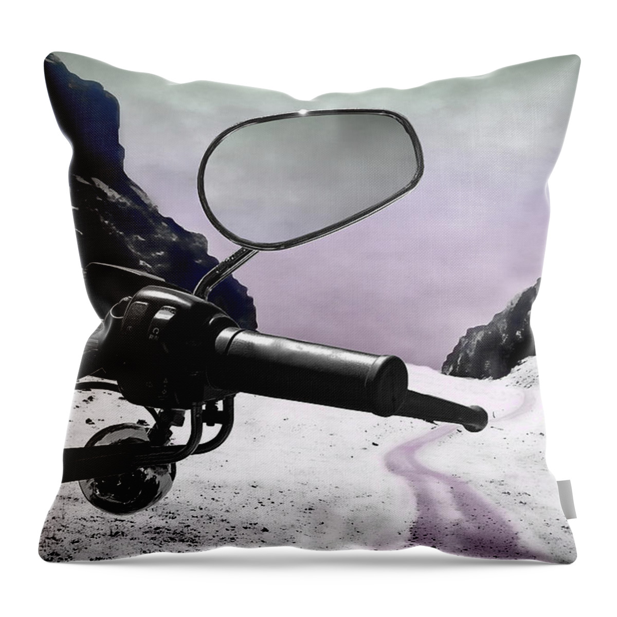 Handle Throw Pillow featuring the photograph Daredevil by Evelina Kremsdorf
