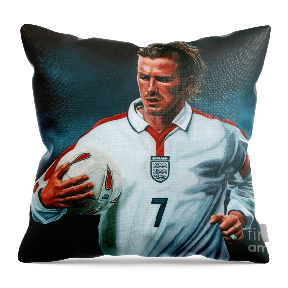 David Beckham Throw Pillow by Paul Meijering - Fine Art America